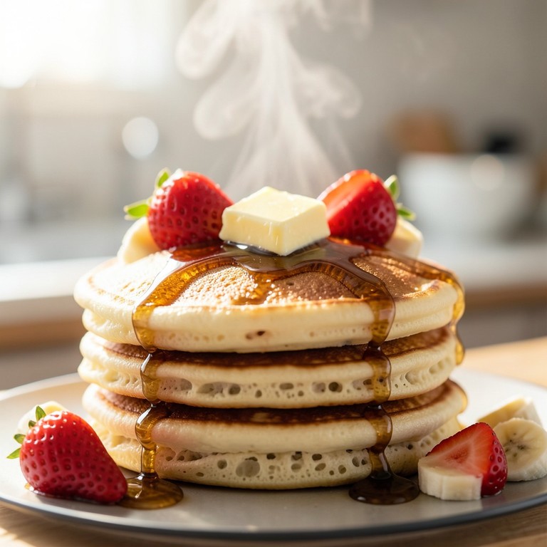 Panquecas Fofinhas Sem Leite com Toque de Maizena