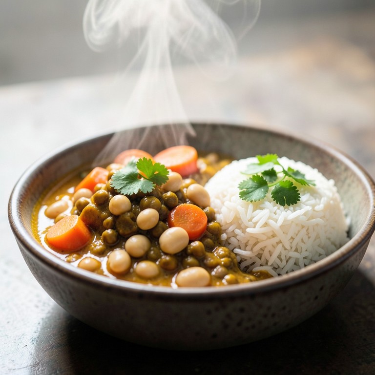 Curry Végétalien Réconfortant aux Lentilles et Légumes Racines