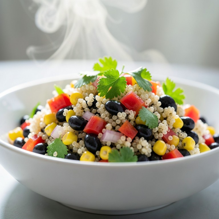 Vibrant Quinoa Salad with Black Beans and Corn