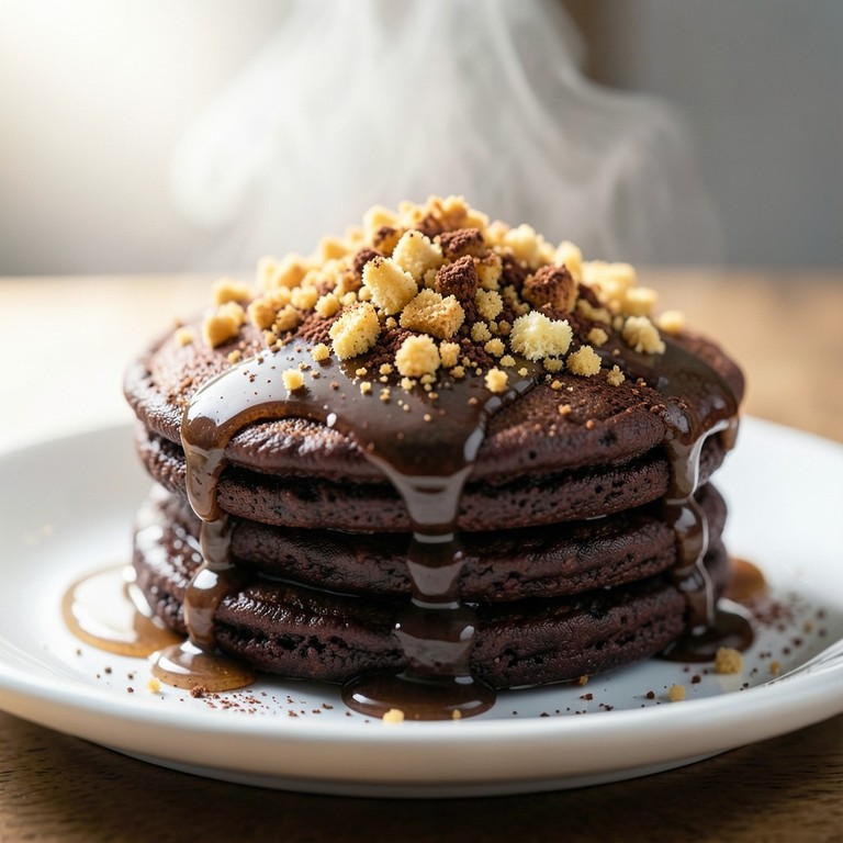 Pancake Proteici al Caffè con Topping Goloso e Croccante