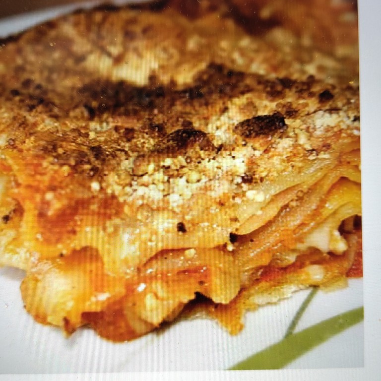 Lasagne mit Linsen-Bolognese