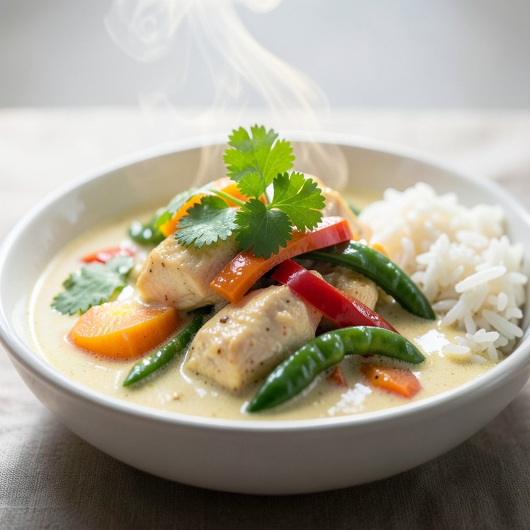 Milde Kipcurry met Wortel, Paprika en Peultjes