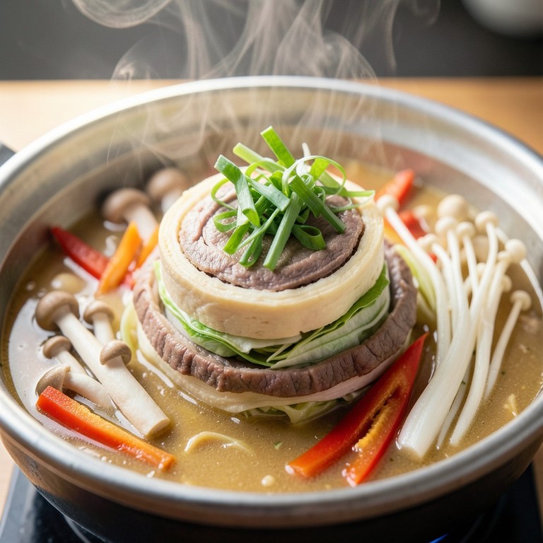 Klassieke Mille Feuille Nabe met Beenmerg Bouillon