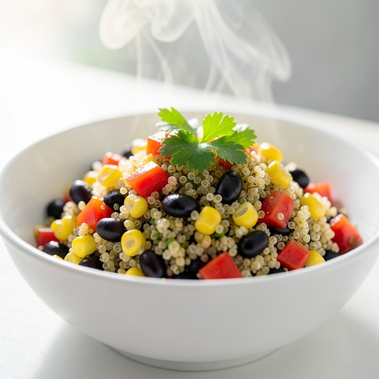 Quick Quinoa Salad with Black Beans and Corn