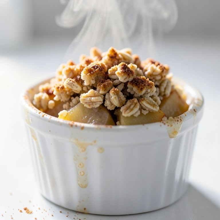 Crumble Pomme-Protéine aux Flocons d'Avoine (Portion Individuelle)