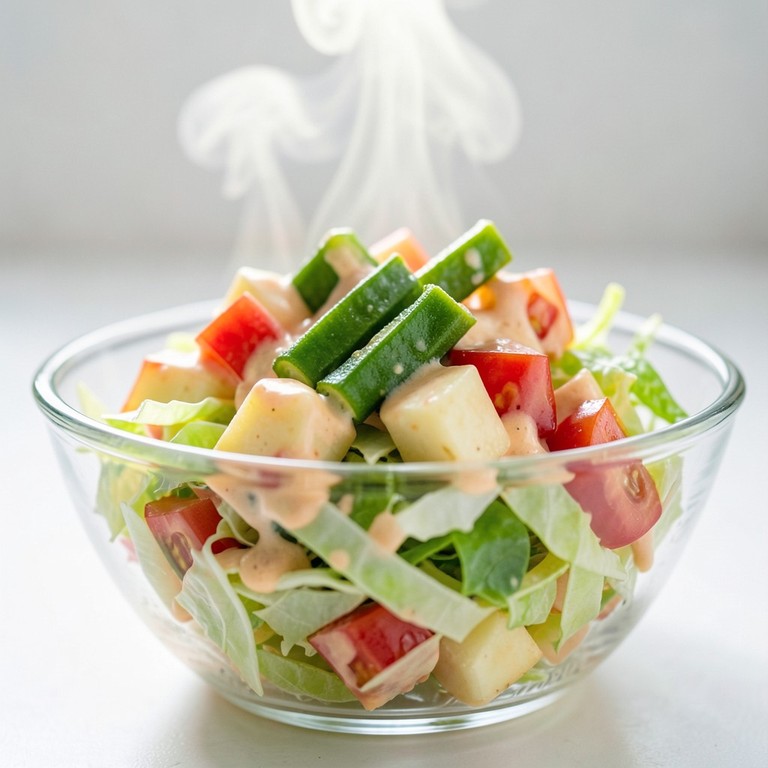 Salada Refrescante de Batata, Repolho e Tomate