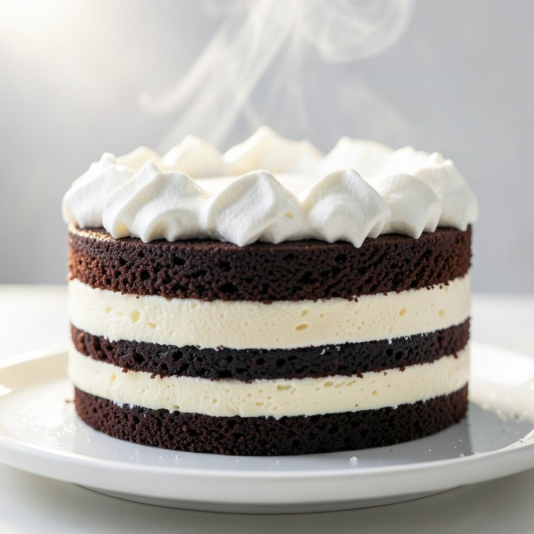 Pastel de Helado Clásico de Chocolate y Vainilla Casero