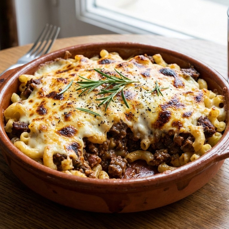 Macarrones Gratinados con Ragú de Carnes