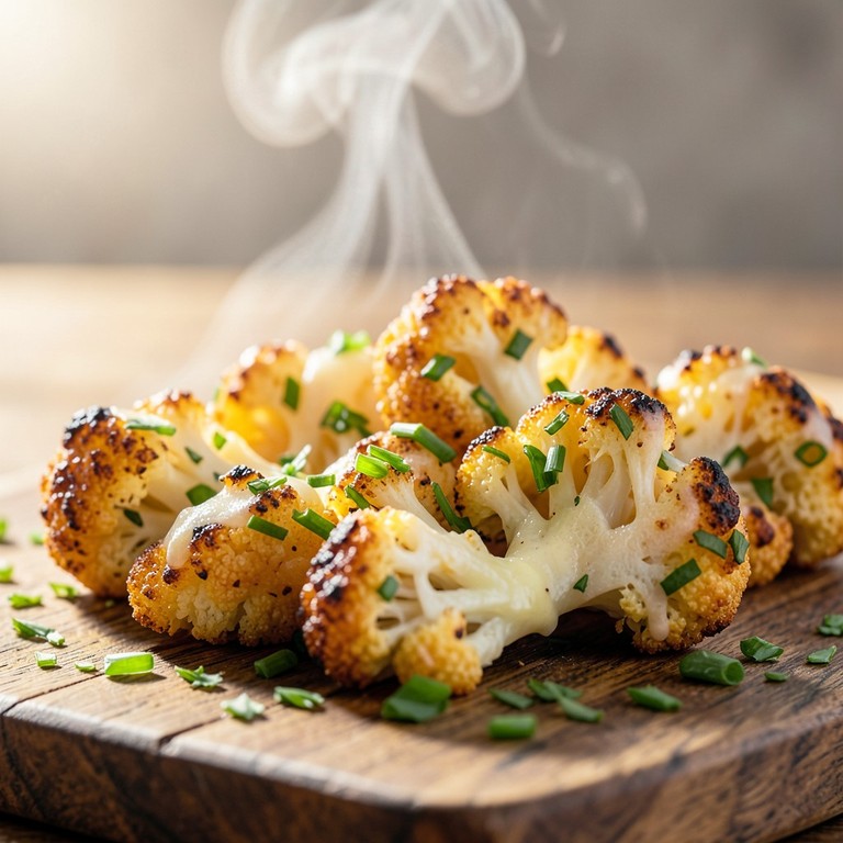 Knuspriger Blumenkohl mit Parmesan und Kräutern aus dem Airfryer