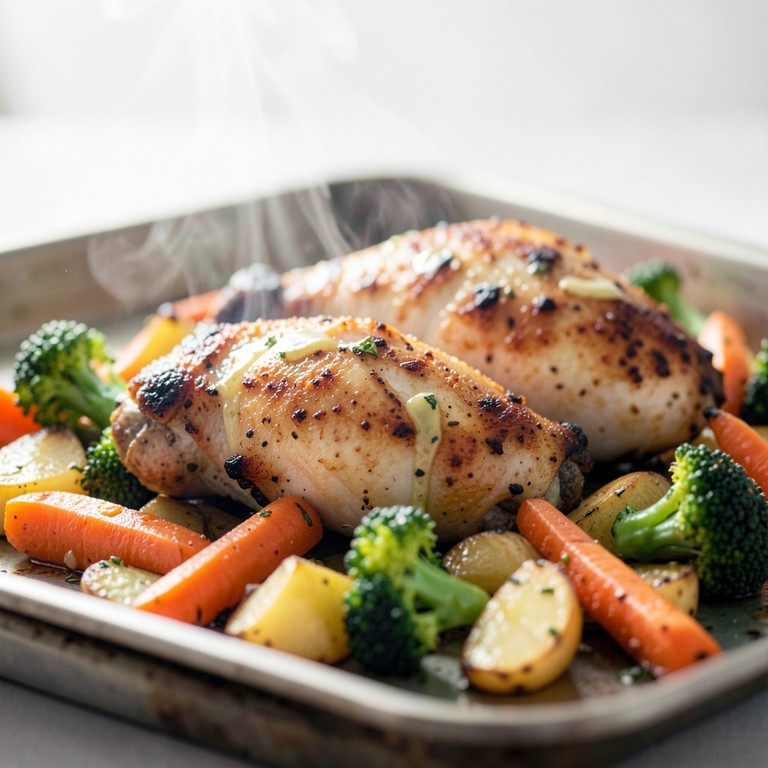 One-Pot Lemon Herb Roasted Chicken and Veggies