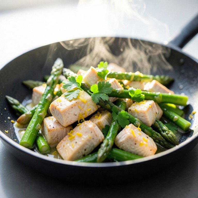 One-Pot Lemon Herb Chicken and Asparagus