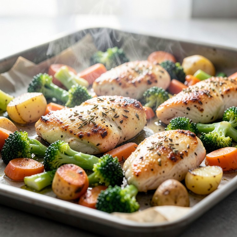Sheet Pan Lemon Herb Chicken and Veggies