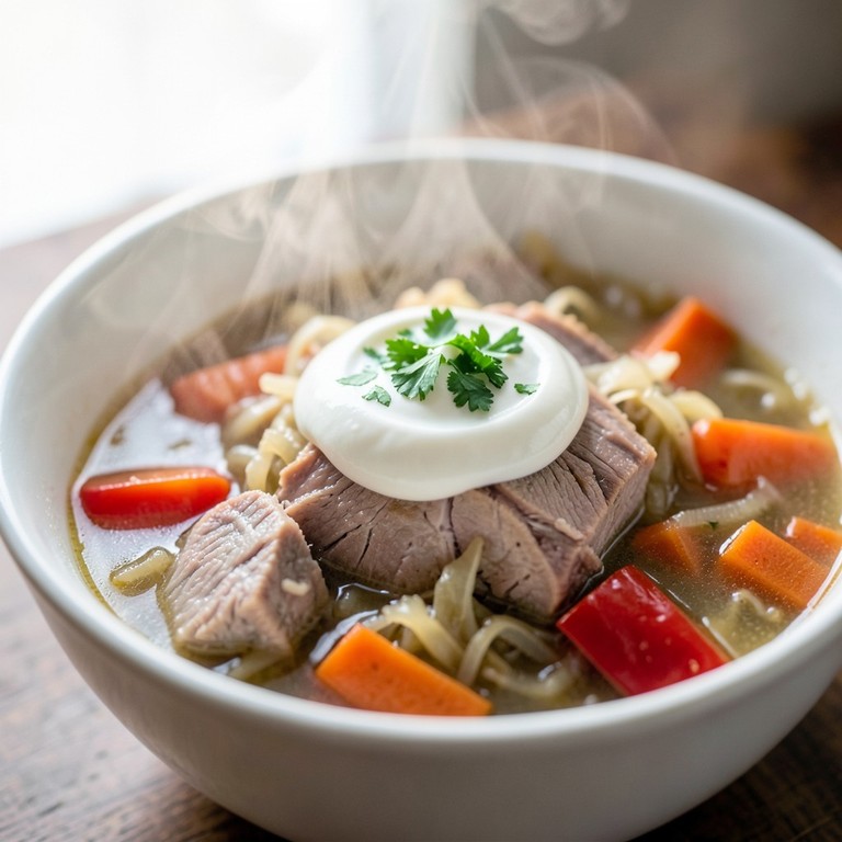 Klassische Rumänische Krautsuppe (Ciorbă de Varză)