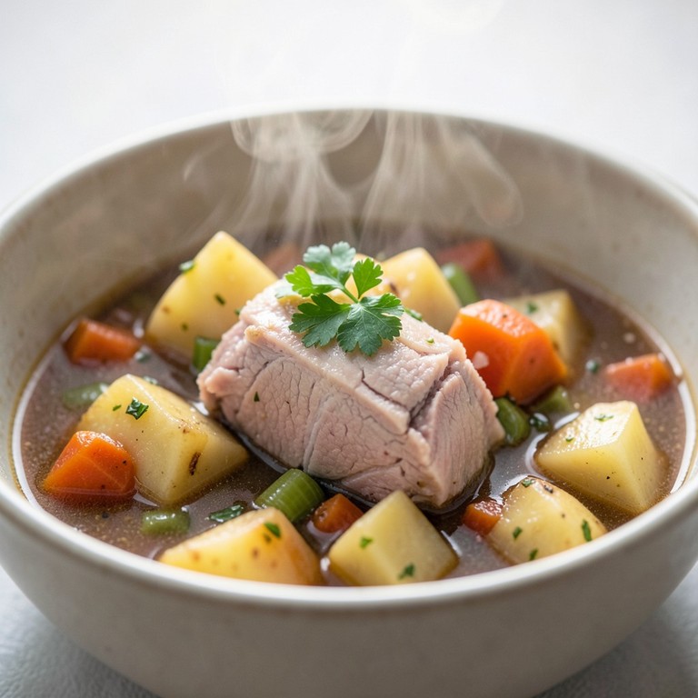 Herzhafter Eisbein-Eintopf mit Wurzelgemüse