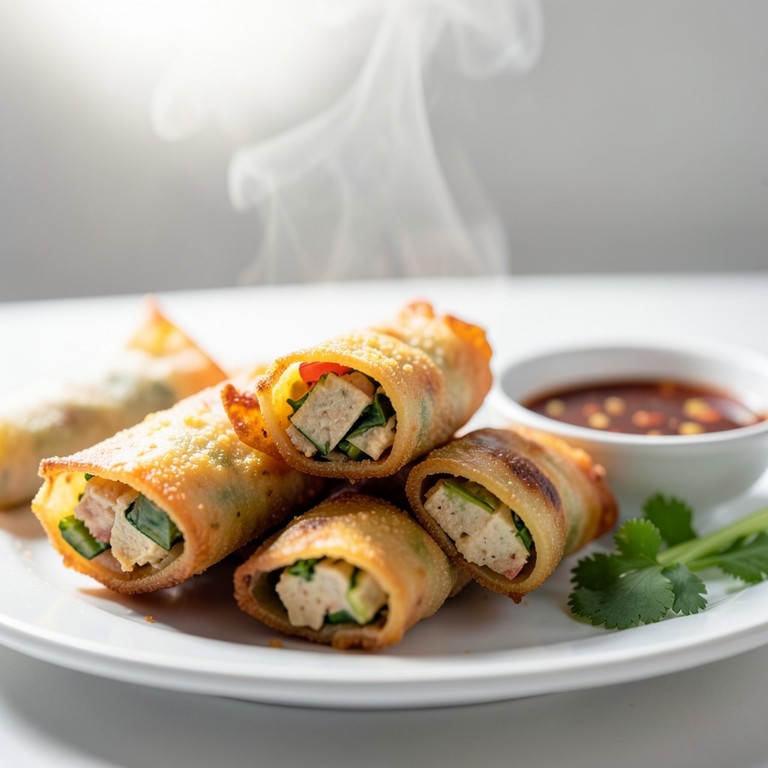 Rollitos de Primavera Veganos con Relleno de Tofu y Verduras
