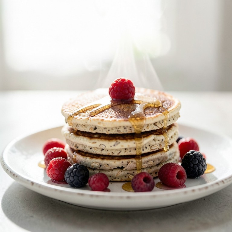 Panquecas Fofinhas de Aveia Sem Ovos e Sem Fermento