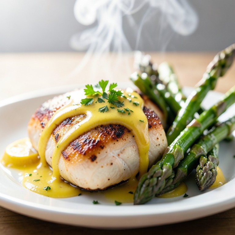 Speedy Lemon Herb Pan-Seared Chicken with Asparagus