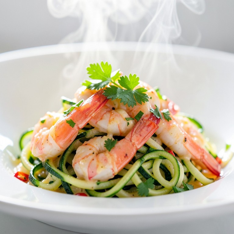 Speedy Shrimp Scampi with Zucchini Noodles