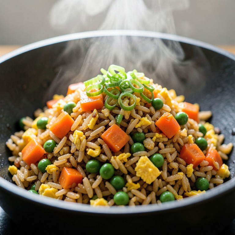 Gebratener Reis mit Gemüse und Ei (Vegetarisch)