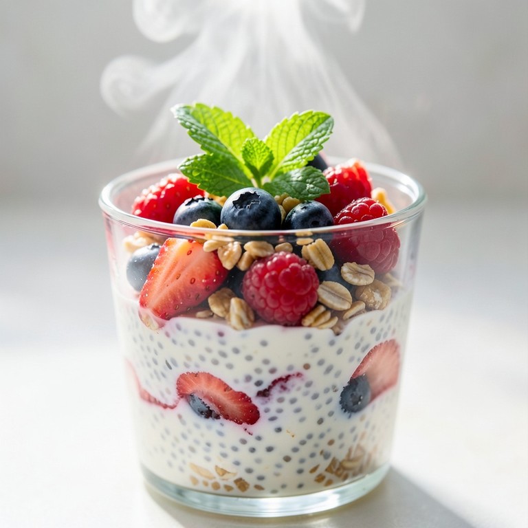 Parfait Japonais aux Fruits Rouges et Fruits Secs