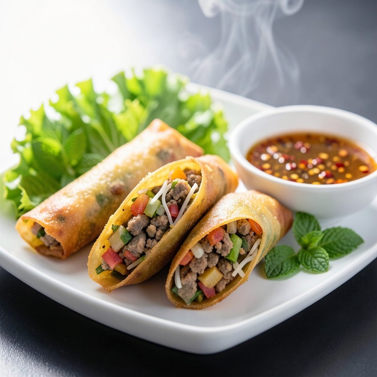 Nems Traditionnels aux Viandes Hachées