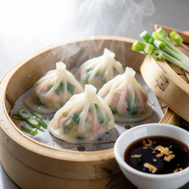 Ravioli di Maiale e Cavolo Cinese al Vapore