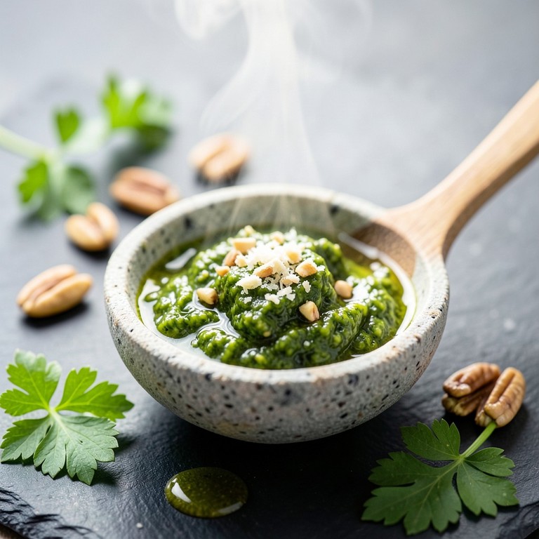 Klassische Petersilien-Pesto