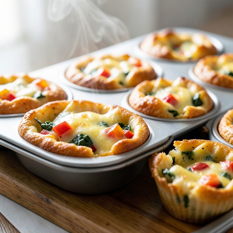 Muffins aux œufs classiques et fromage