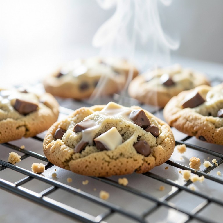 Galletas de Chocolate Blanco con Masa de Chocolate Blanco