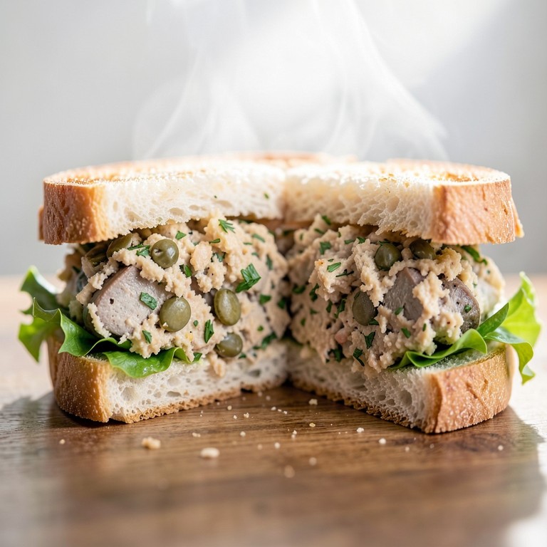 Sandwich Classique aux Sardines et Citron