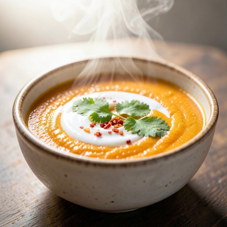 Sopa de Abóbora com Gengibre e Leite de Coco