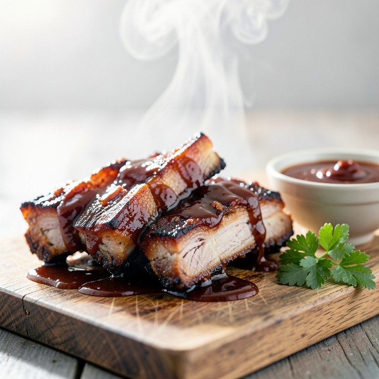 Costillas de Cerdo al Horno Clásicas con Salsa BBQ Casera