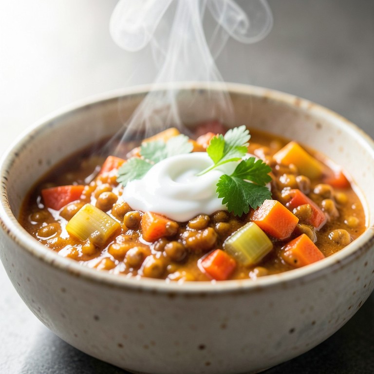 Klassisches Linsen-Curry mit Kokosmilch