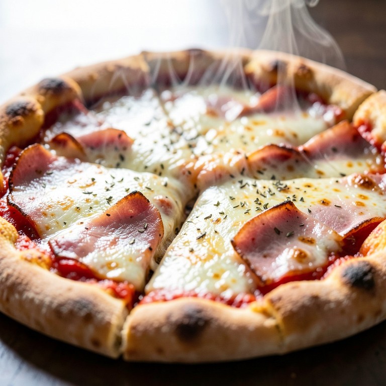 Pizza Clásica de Jamón y Queso