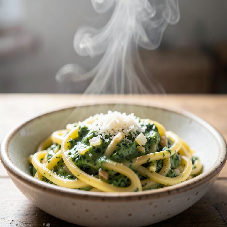 Spätzle mit Rahmspinat