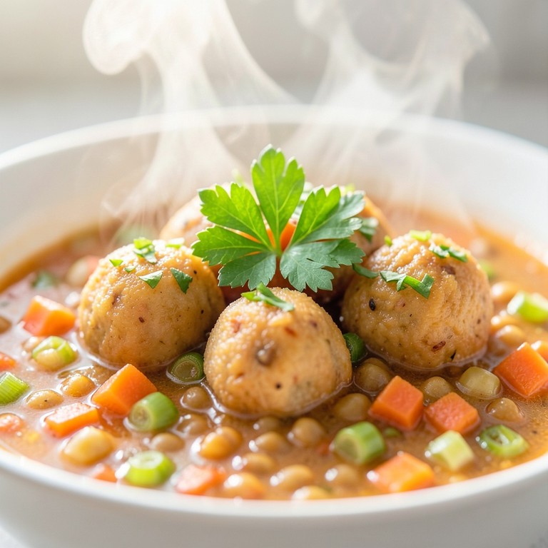 Knöpfle mit mildem Linsengemüse