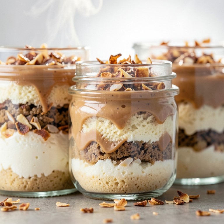 Bolo de Pote de Doce de Leite com Coco Queimado