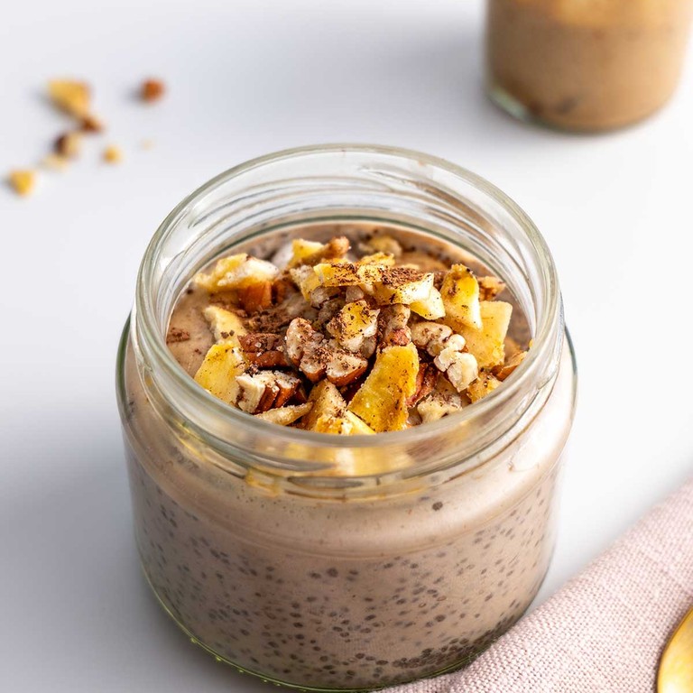 Banoffee Chia Pudding with Milky Date Caramel