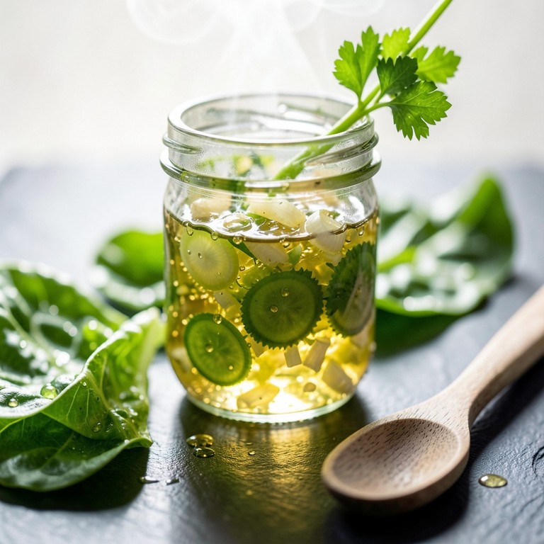 Würzige Petersilienstängel-Vinaigrette