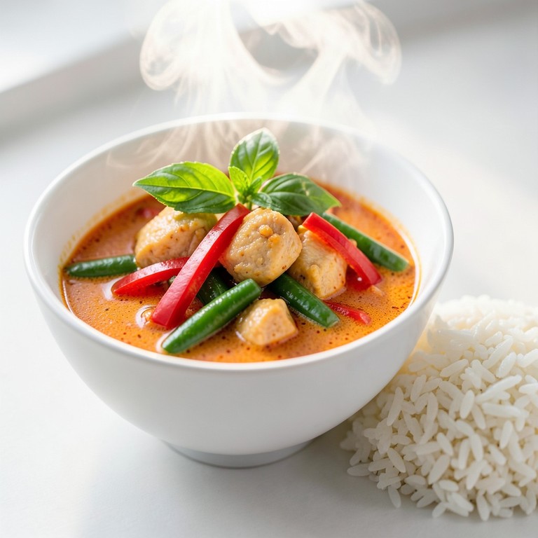 Curry de Poulet Thaïlandais Rouge Rapide