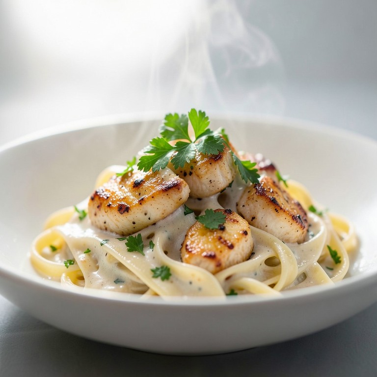 Kremet tagliatelle med Kylling