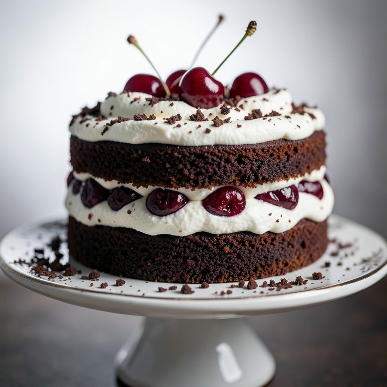 No Bake Black Forrest Gateau