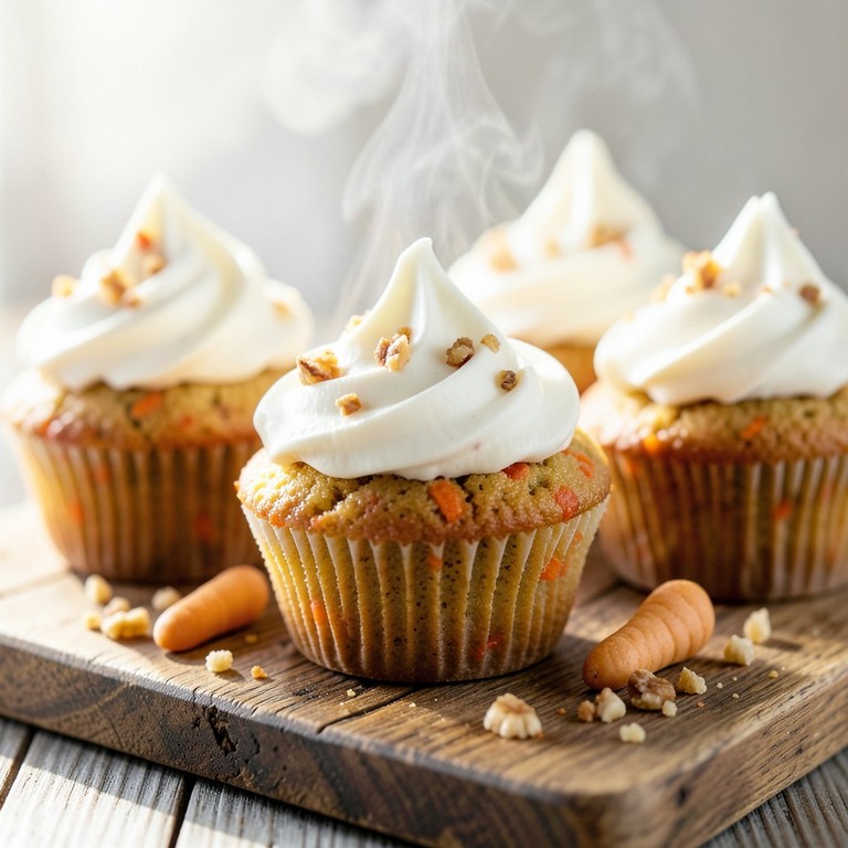 Klassische Karottenmuffins mit Frischkäse-Frosting