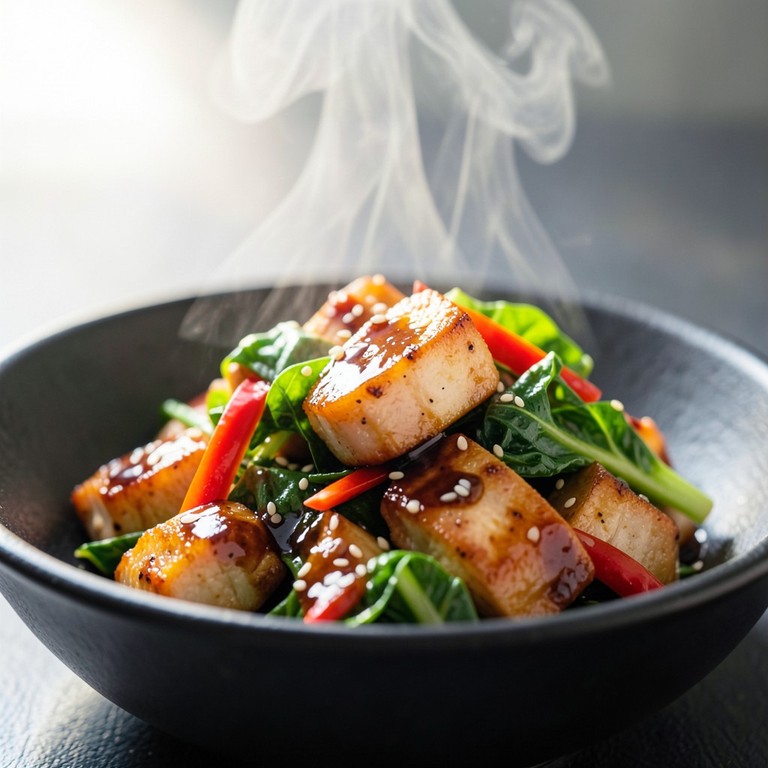 Snelle wokschotel met kip en andijvie