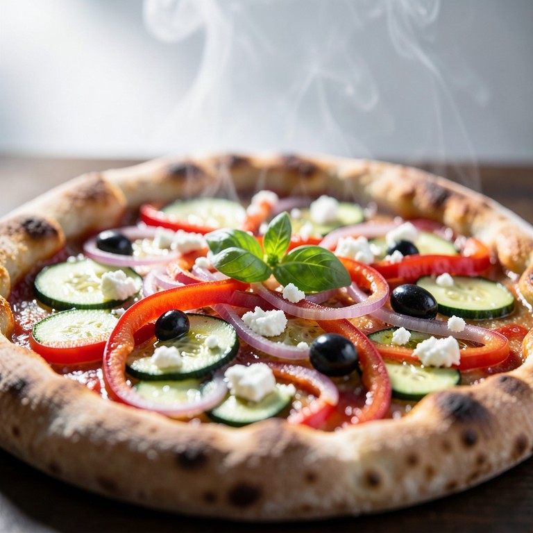 Pizza met Volkoren Deeg en Mediterrane Toppings