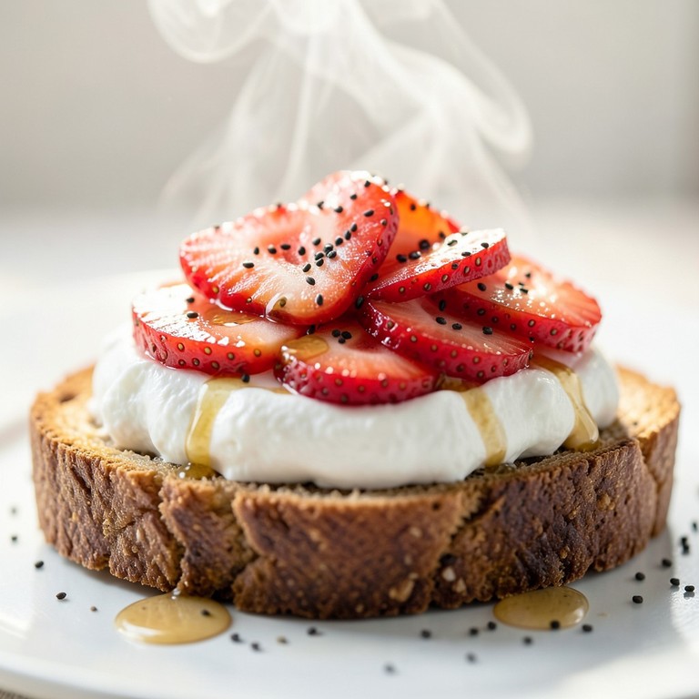 Proteïnerijke Pindakaas-Aardbeienboterham