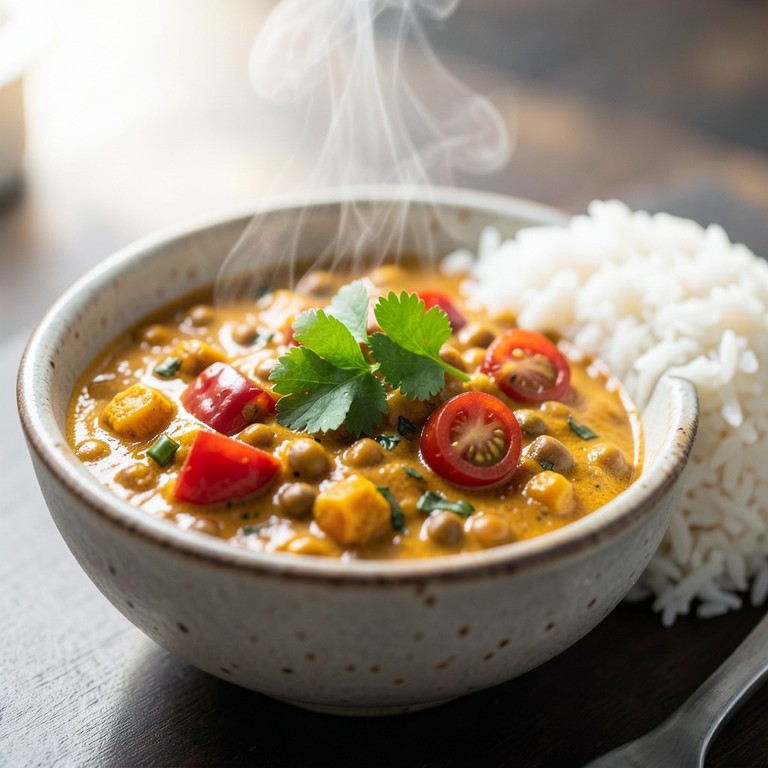 Curry di Lenticchie e Verdure Estive