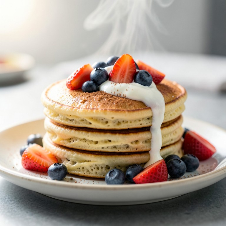 Proteinpannekaker med cottage cheese