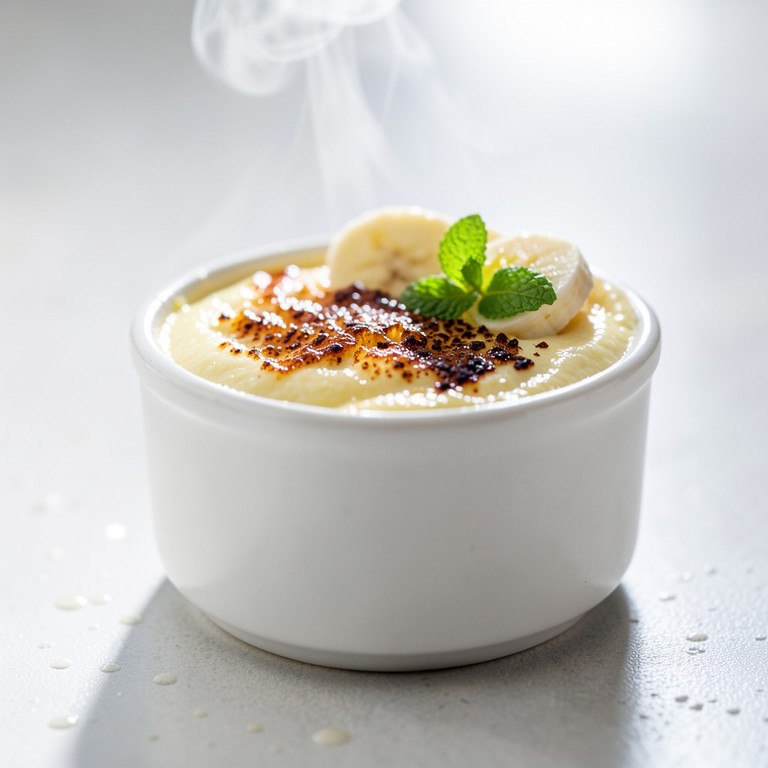 Crème Brûlée Onctueuse à la Whey Banane (Mesures Précises)