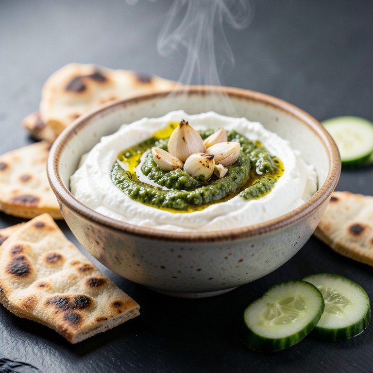 Classic Feta & Garlic Pesto Dip